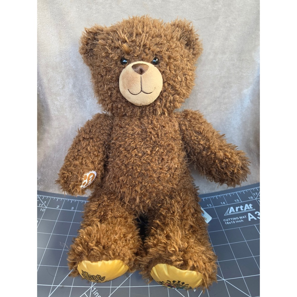 Build-A-Bear Harry Potter Hogwarts Crest Brown Shaggy Plush Teddy Bear 16 inch